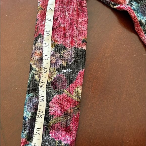 CHIARA BONI La Petite Robe NWT  Cesarima Floral Sequined Midi Dress Size 2 - Picture 17 of 17